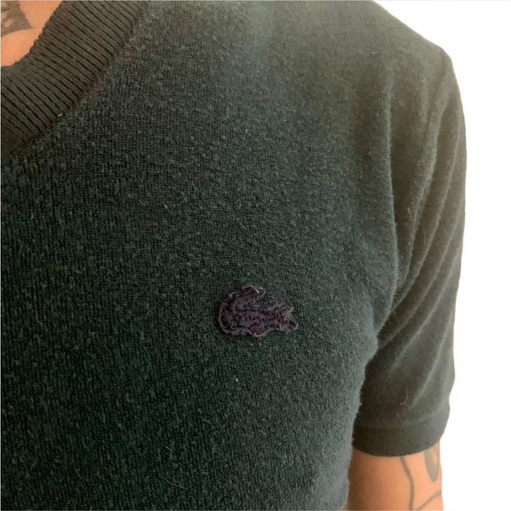 Deep green IZOD Lacoste terrycloth shirt, size as shown.